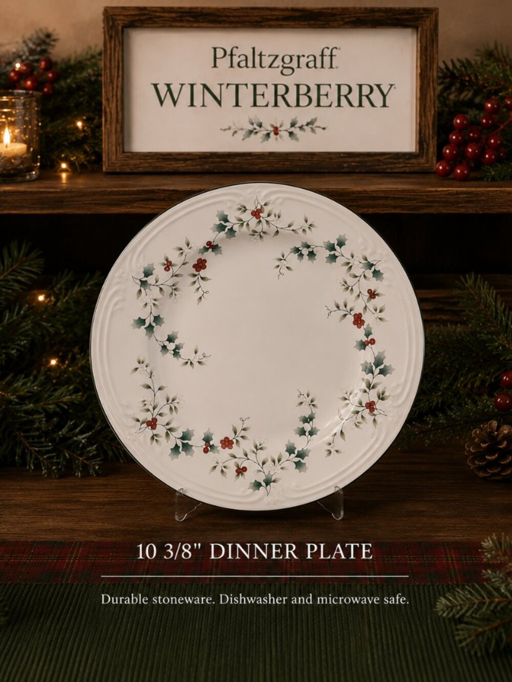 Pfaltzgraff Winterberry Dinner Plate 10 3/8"